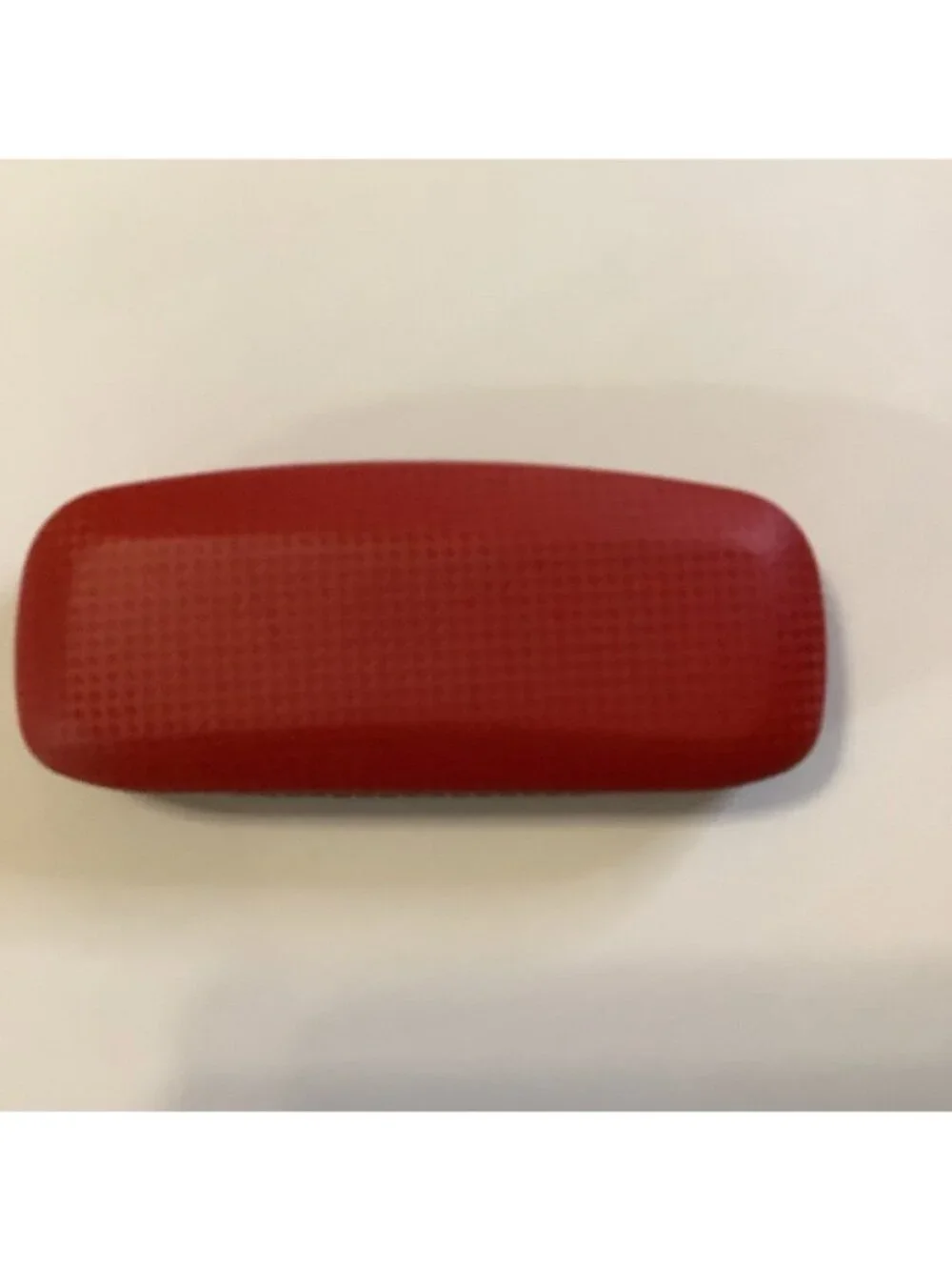 Red Hardshell Clamshell Glasses Case, Preloved